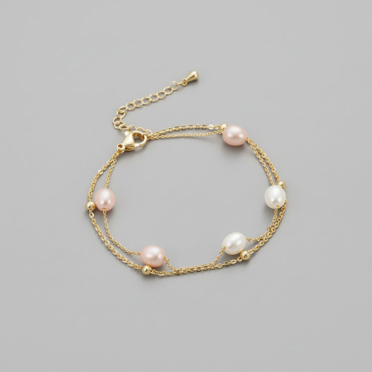 Tamsin - Pearl Chain Bracelet
