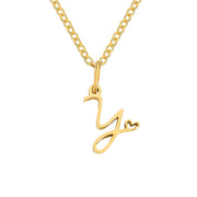 Skyla - Letter Heart Necklace