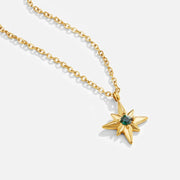 Sylvia - Star Emerald Crystal Necklace