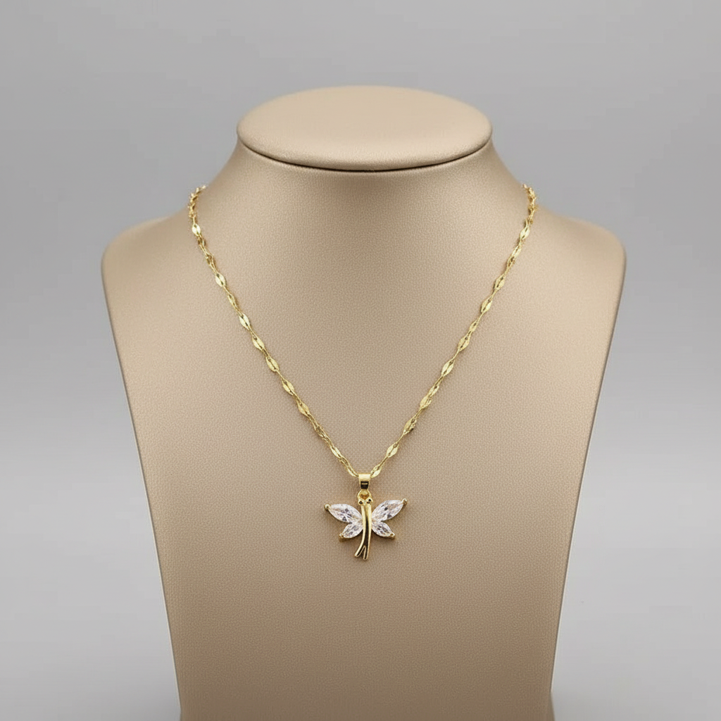 Roselle - Iconic Dainty Butterfly Necklace
