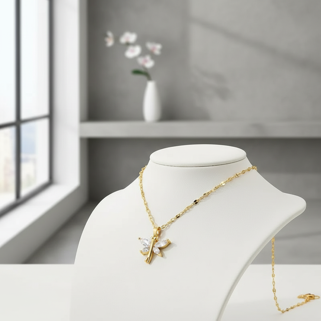 Roselle - Iconic Dainty Butterfly Necklace