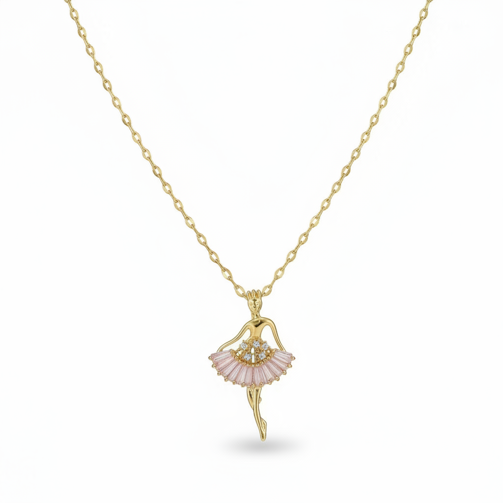 Roselle - Iconic Dainty Ballerina Necklace