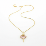 Roselle - Iconic Dainty Ballerina Necklace