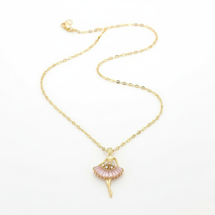 Roselle - Iconic Dainty Ballerina Necklace