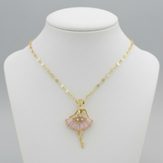 Roselle - Iconic Dainty Ballerina Necklace