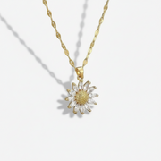 Roselle - Iconic Dainty Sunflower Necklace