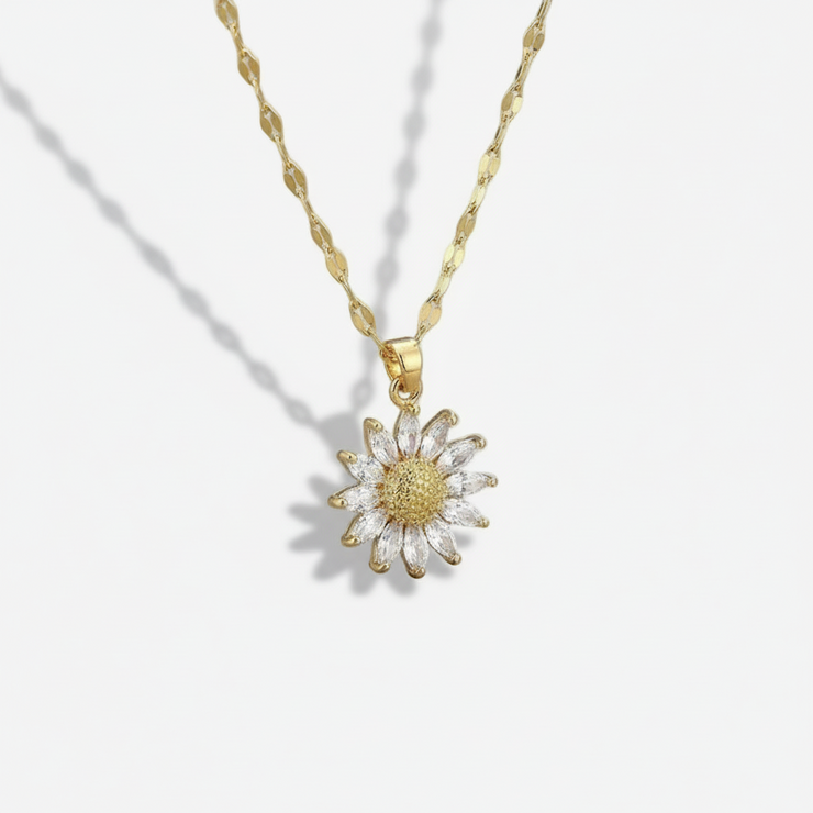 Roselle - Iconic Dainty Sunflower Necklace
