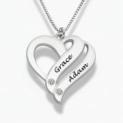 Leila - Hearts Forever Name Necklace