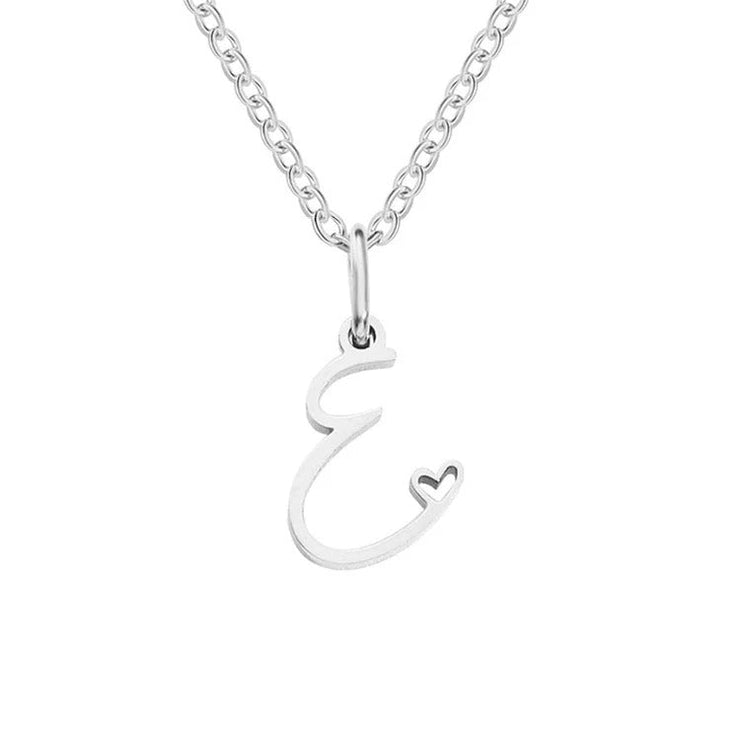 Skyla - Letter Heart Necklace