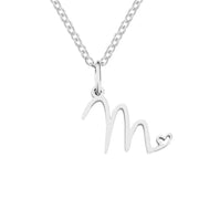 Skyla - Letter Heart Necklace