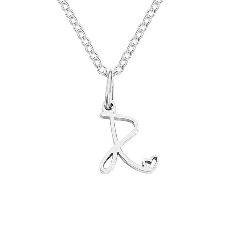 Skyla - Letter Heart Necklace