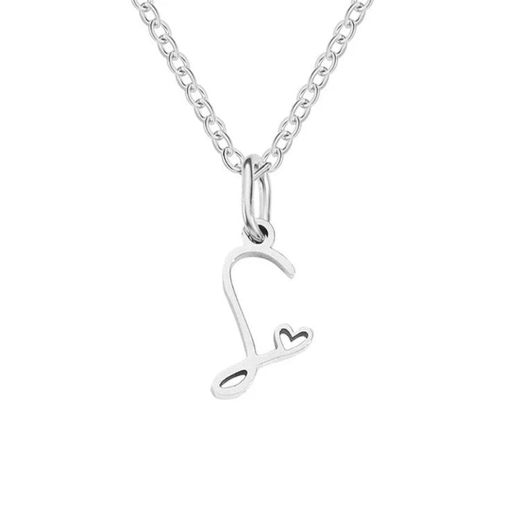 Skyla - Letter Heart Necklace