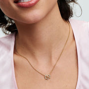 Jenna - Heart Infinity Pearl Necklace