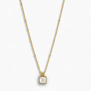 Lucia - White Pendant Charm Necklace