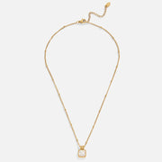 Lucia - White Pendant Charm Necklace