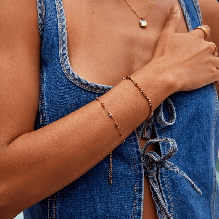 Kara - Beaded Stone Bracelet