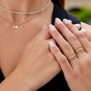 Marissa - Layered Gold Leaf Ring