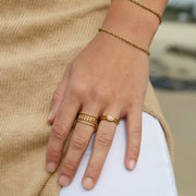 Marissa - Layered Gold Leaf Ring