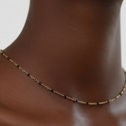 Noa - Black Bead Necklace