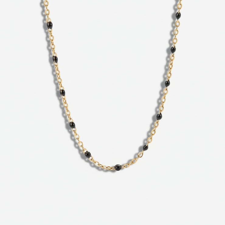 Noa - Black Bead Necklace