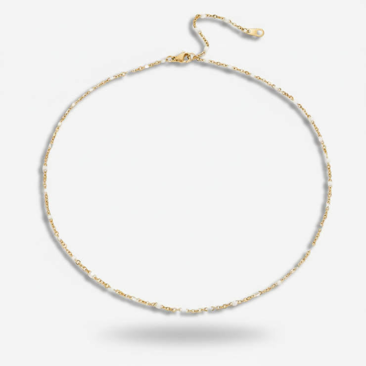 Noa - White Bead Necklace