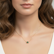 Sarai - Green Emerald Necklace