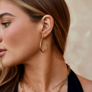 Nica - Gold Hoop Earrings