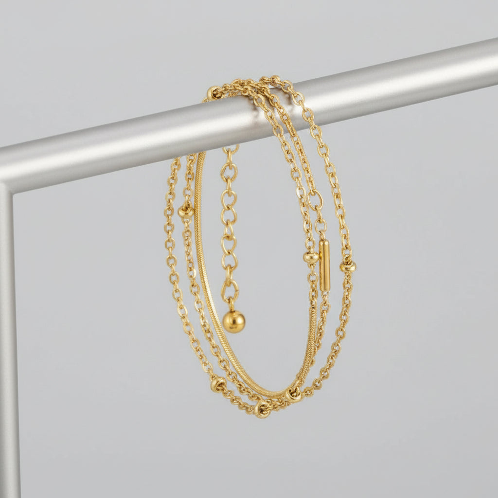 Pamela - Beaded Chain Bracelet