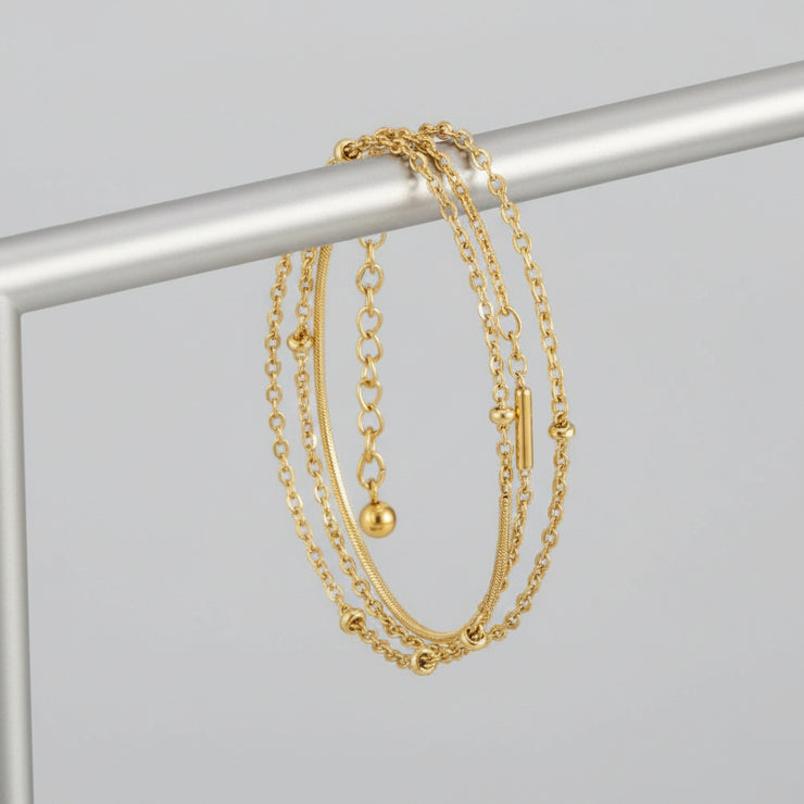 Pamela - Beaded Chain Bracelet