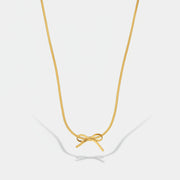 Marvella - Dainty Bow Necklace