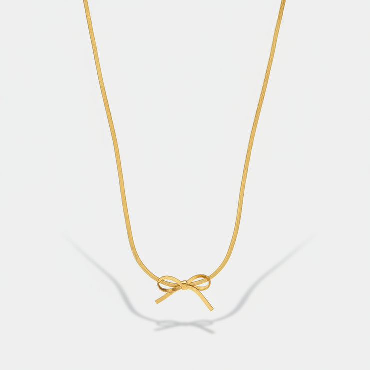 Marvella - Dainty Bow Necklace
