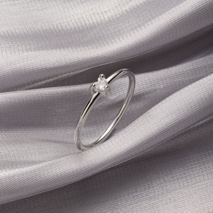 Tiara - Crystal Heart Ring