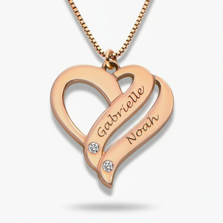 Leila - Hearts Forever Name Necklace