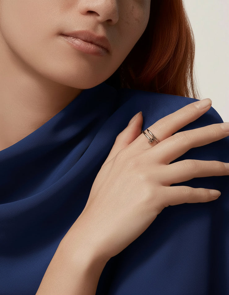 Snowlier - Nail Ring Silver